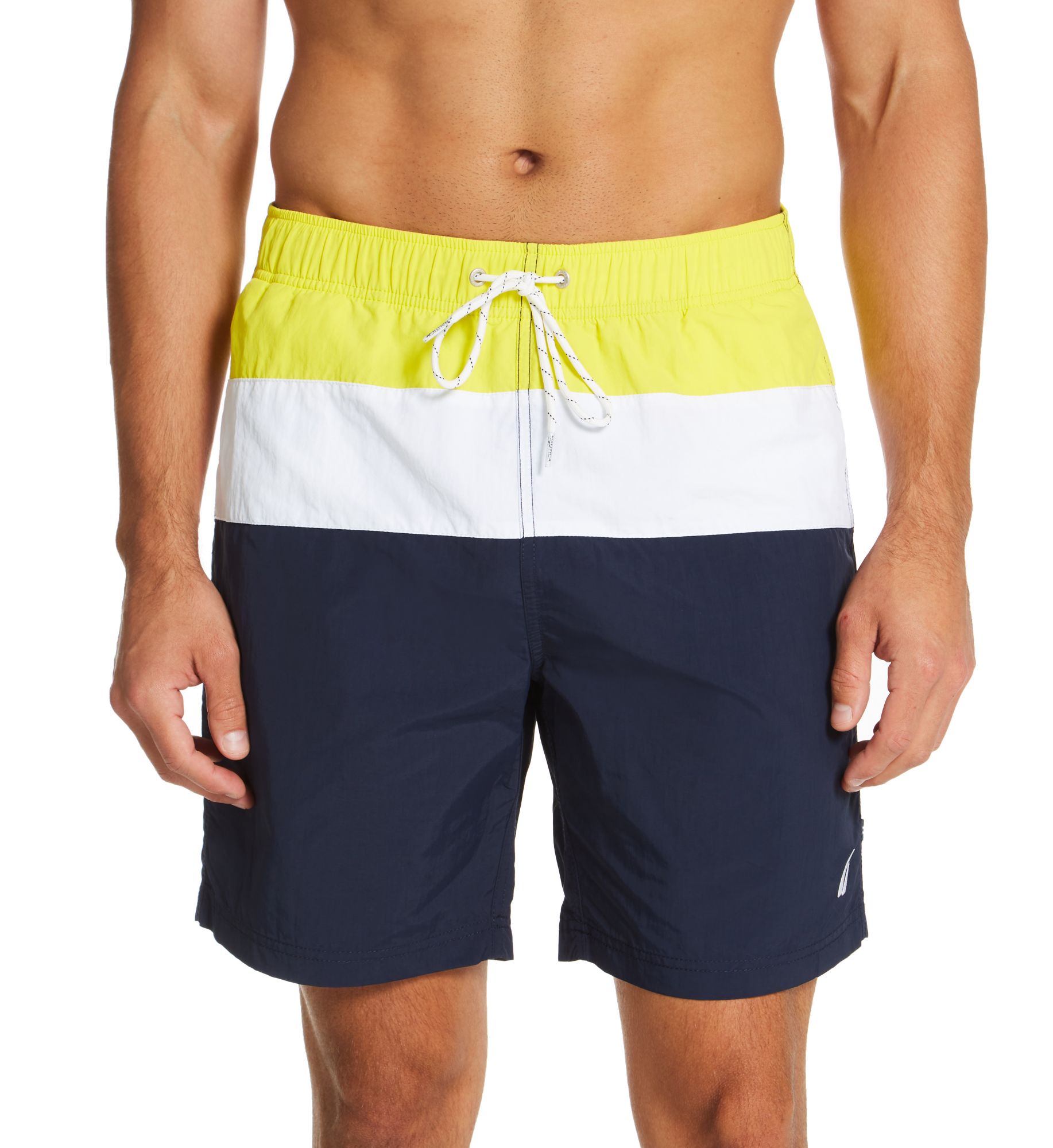 Nautica Color Block Quick Dry Swim Trunk 1BW3 2XL  - Image 1
