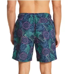 Tropical Print Swim Trunk Bright White M