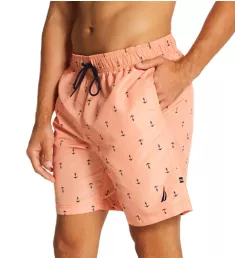 Anchor Print 8 Inch Swim Trunk 8GP L