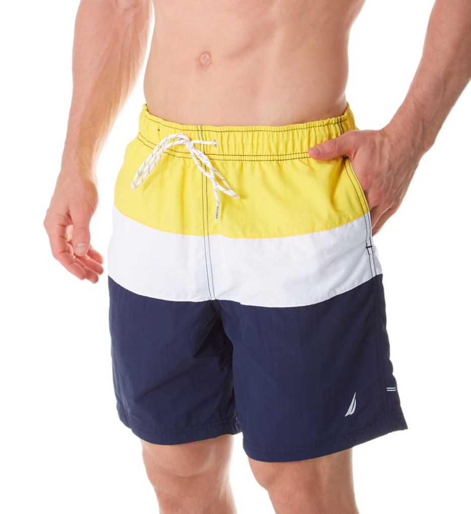 Tri Color Fashion Swim Trunk