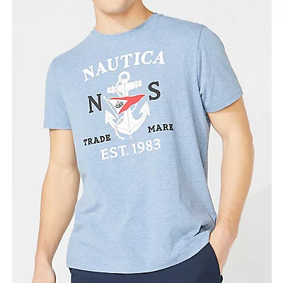 Anchor Flag Crew Neck T-Shirt