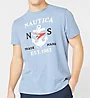 Nautica Anchor Flag Crew Neck T-Shirt V01105