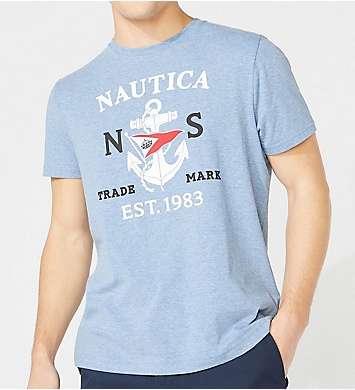 Nautica Anchor Flag Crew Neck T-Shirt