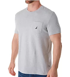 Solid Anchor Crew Neck Pocket T-Shirt greyhe XL