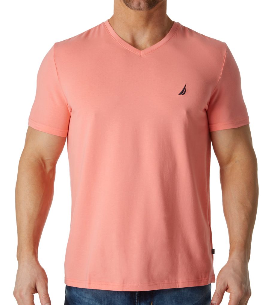 Short Sleeve Fashion V-Neck T-Shirt-fs