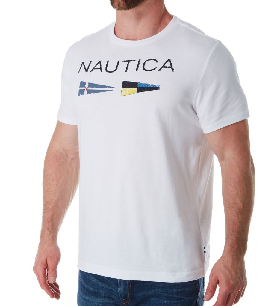 indtryk Kemiker Gå igennem Nautica Flag Crew Neck T-Shirt