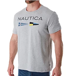 Nautica Flag Crew Neck T-Shirt GrHea S