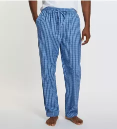 Anchor 100% Cotton Plaid Sleep Pant French Blue 2XL