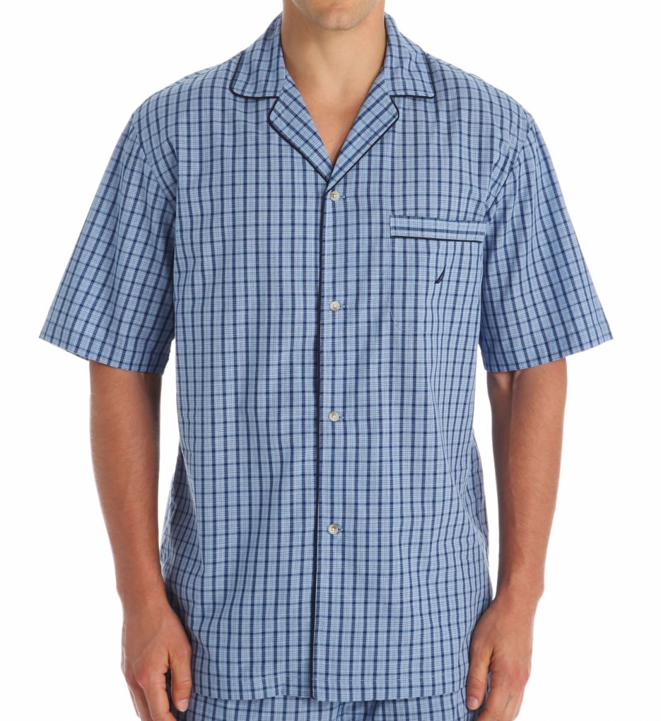 Anchor 100% Cotton Plaid Camp Shirt-fs