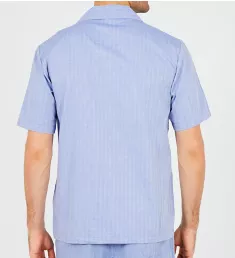 Anchor Herringbone Camp Sleep Shirt Herringbone/Blue Bone M