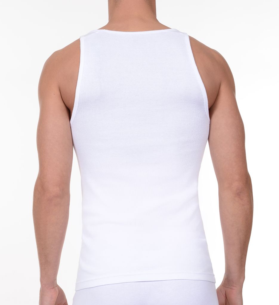 Cotton Ribbed Tanks - 3 Pack-bs
