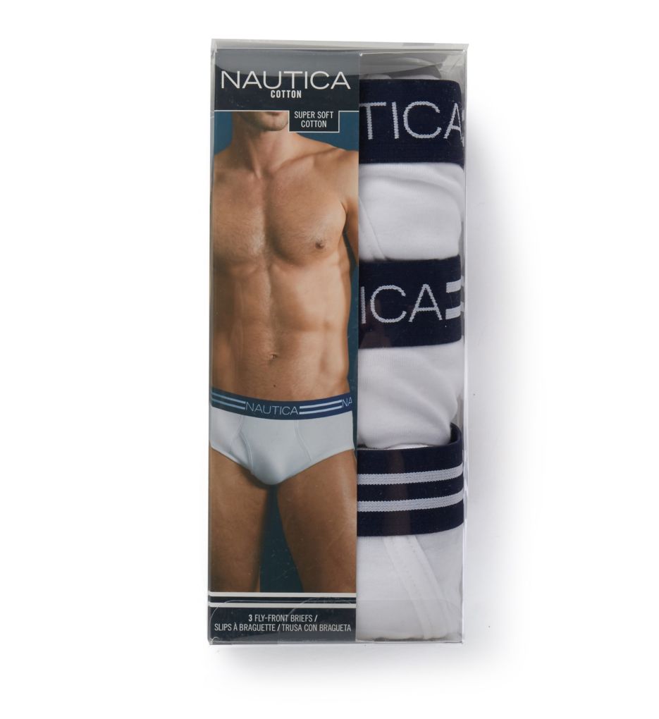 Cotton Fly Front Briefs - 3 Pack-cs1