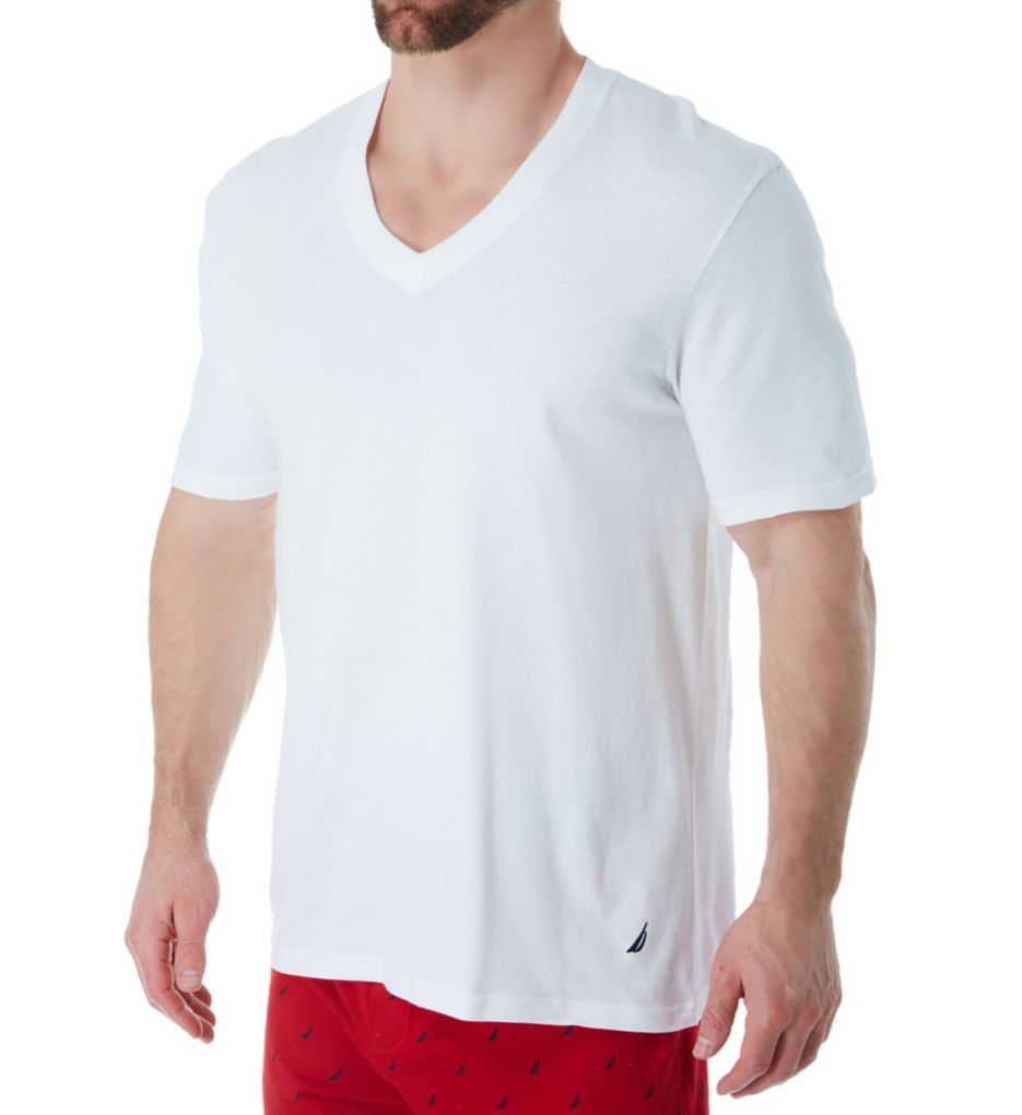 Cotton V-Neck T-Shirts - 3 Pack-gs