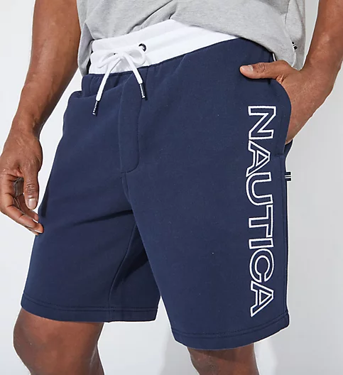 Nautica Big Man Fleece Knit Logo Short Z01170
