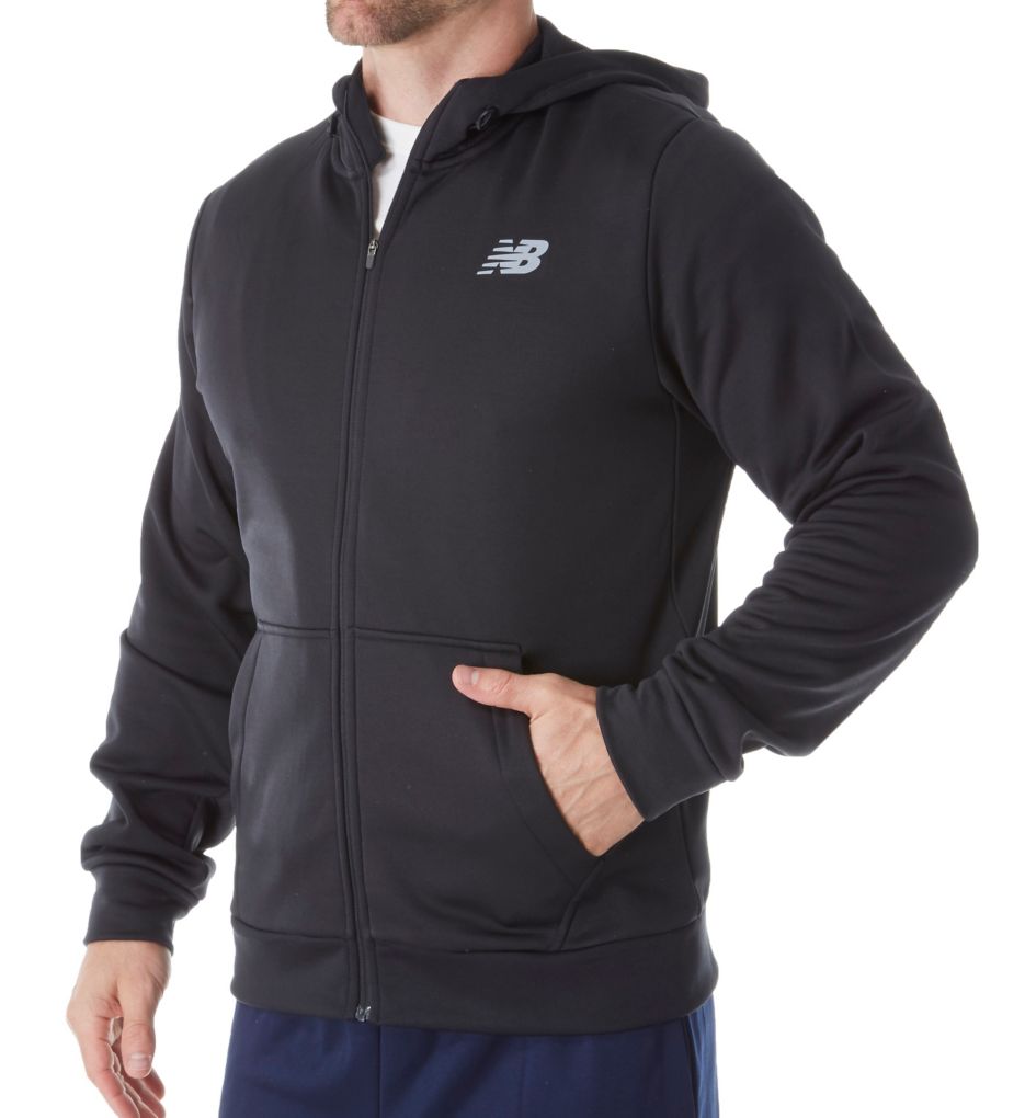 new balance core fleece full zip hoodie