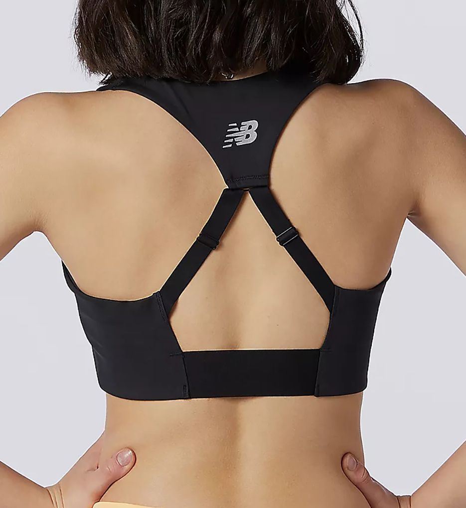  New Balance NB Power X Zip Front Bra Black XS (D-DD