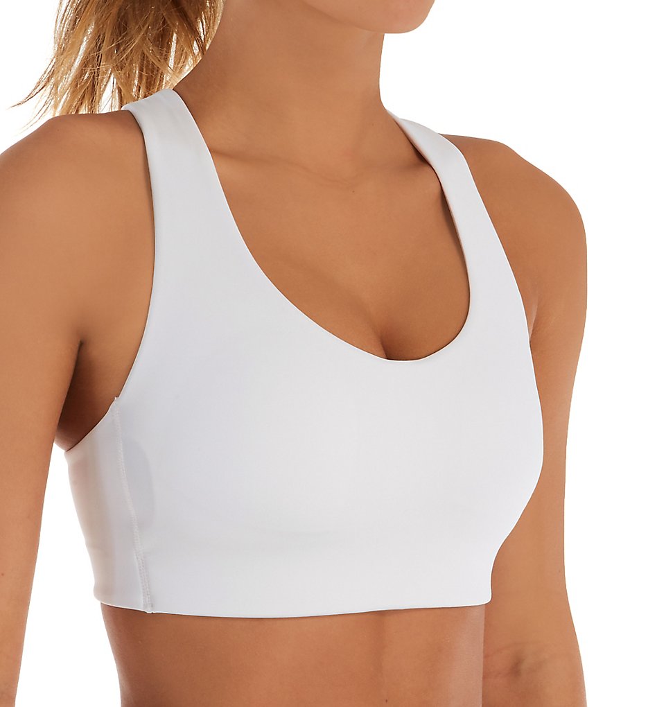 New Balance (2316198): New Balance WB01044 NB Fuel Medium Impact Sports Bra (White/Black S) New Balance (2316198): New Balance WB01044 NB Fuel Medium Impact Sports Bra (White/Black S)
