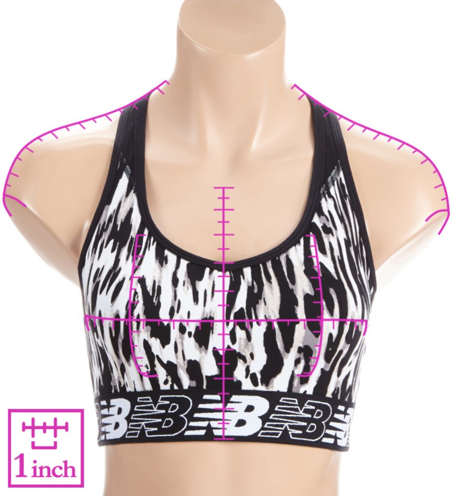 NB Pace Print Medium Impact Sports Bra 3.0