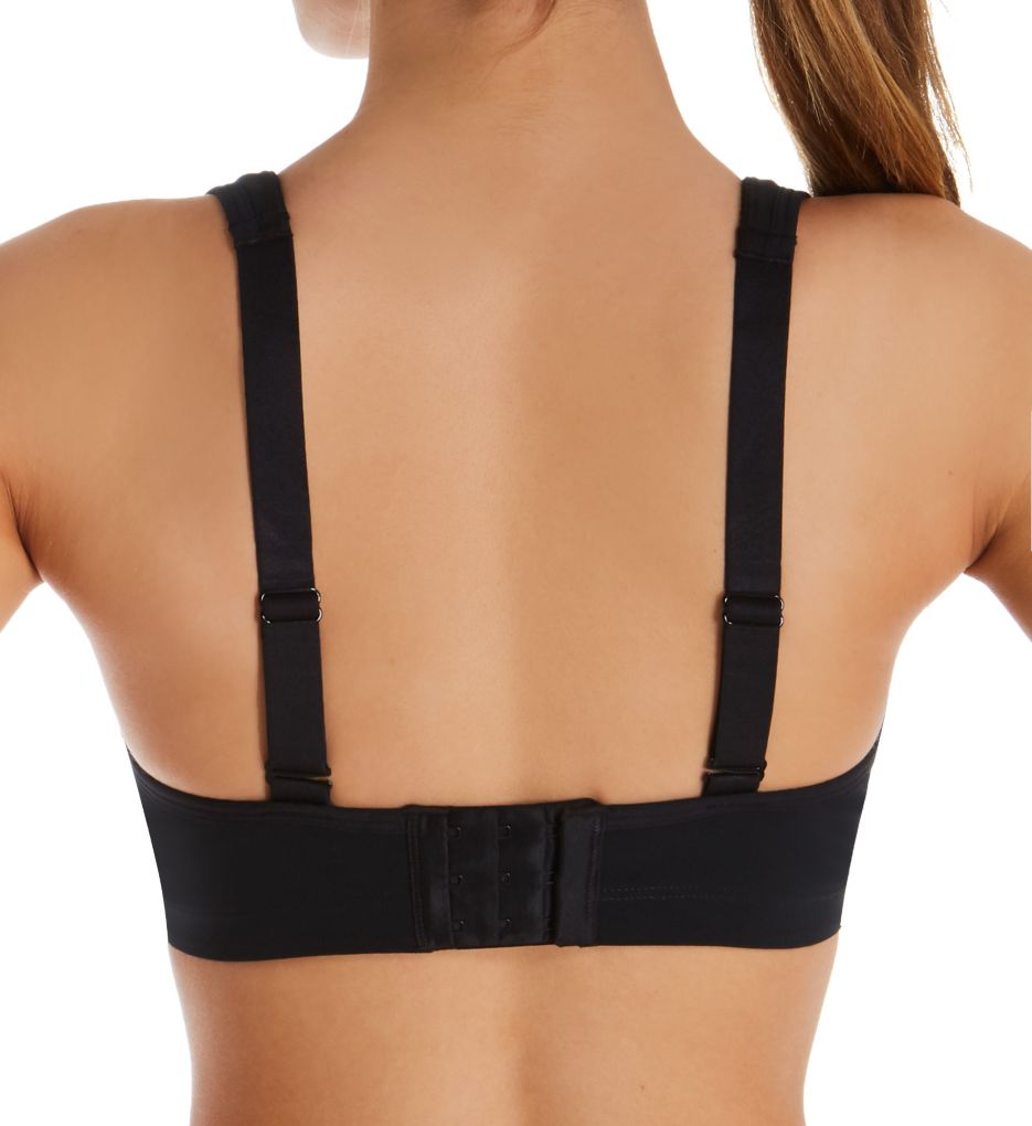 New balance black adjustable halter racer back mesh sports bra