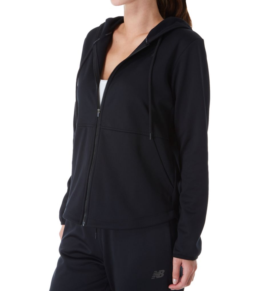 Relentless NB Heat Fleece Full Zip Black by S Balance Hoodie New