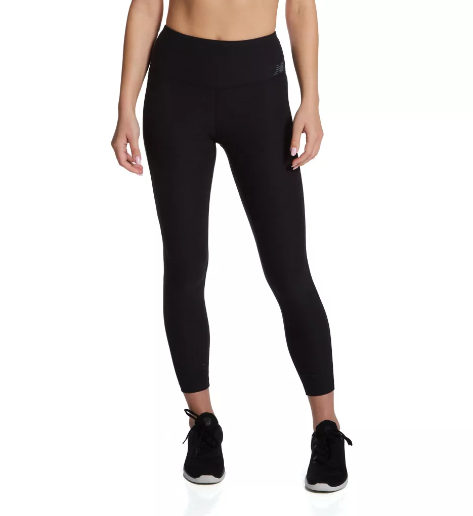 New Balance Women's Relentless Crossover High Rise 7/8 Tight, Black,  X-Small at  Women's Clothing store