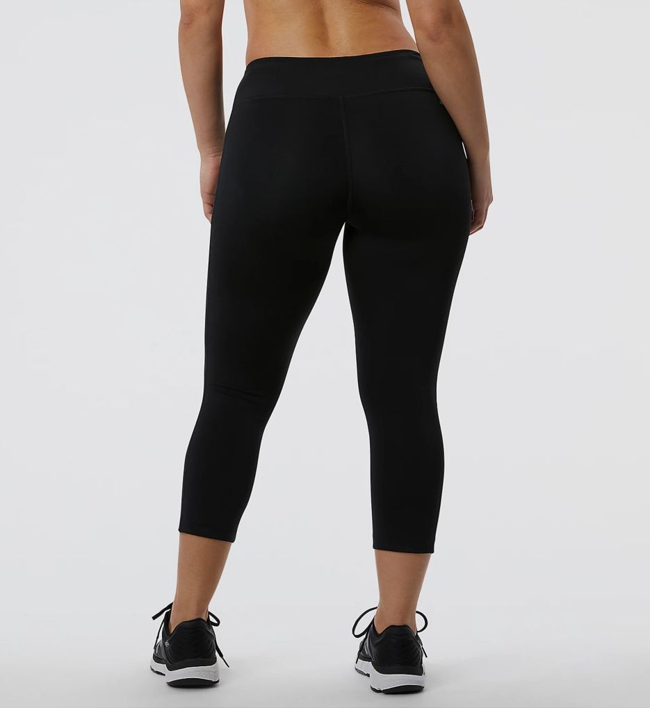 New Balance Crop Leggings Womens Small Black NB Dry Workout Active