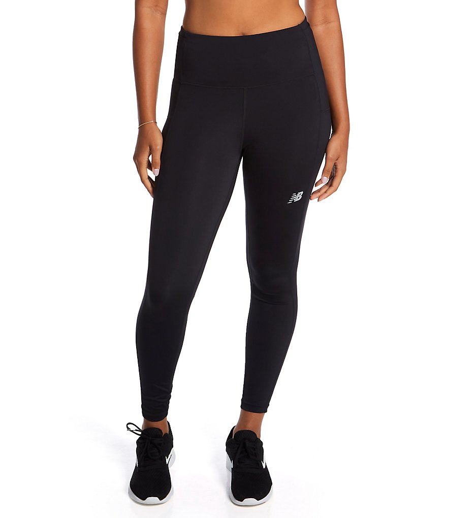 Accelerate Pacer High Rise Tight Legging w/ Pocket Black XS by New Balance