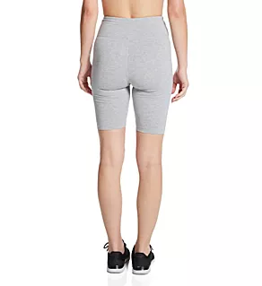 Essentials Stacked Fitted Logo Bike Short Athletic Grey L