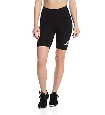 New Balance Essentials Stacked Fitted Logo Bike Short