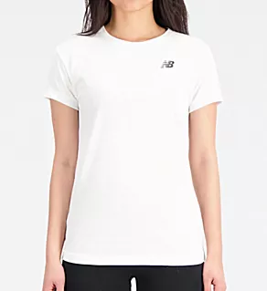 Relentless Ribbed Heather Tech Crew Neck Tee White S