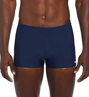 Solid Square Leg Swim Trunk Midnight Navy 32