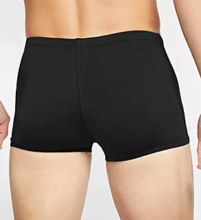 Hydrastrong Solid Square Leg Swim Trunk Black 38 Waist