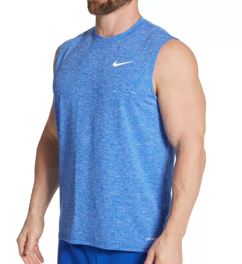 Dri Fit Sleeveless Heathered Rashguard Game Royal Heather L