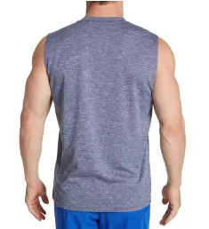 Dri Fit Sleeveless Heathered Rashguard Midnight Navy Heather S