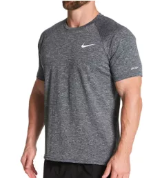 Dri-Fit Short Sleeve Heather Rashguard Black S