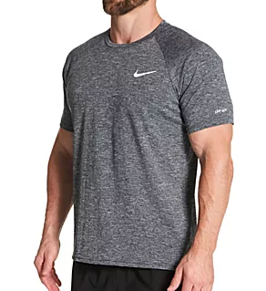 Dri-Fit Short Sleeve Heather Rashguard Black 2XL