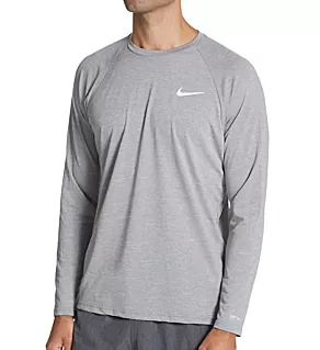 Dri-Fit Long Sleeve Heather Rashguard Particle Grey Heather 2XL