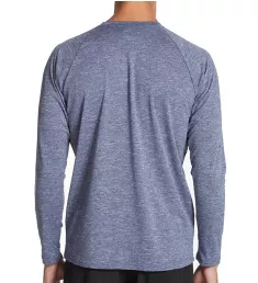 Dri-Fit Long Sleeve Heather Rashguard Midnight Navy Heather M