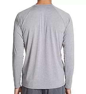Dri-Fit Long Sleeve Heather Rashguard Particle Grey Heather 2XL