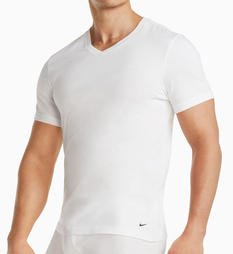 nike v neck cotton t shirts