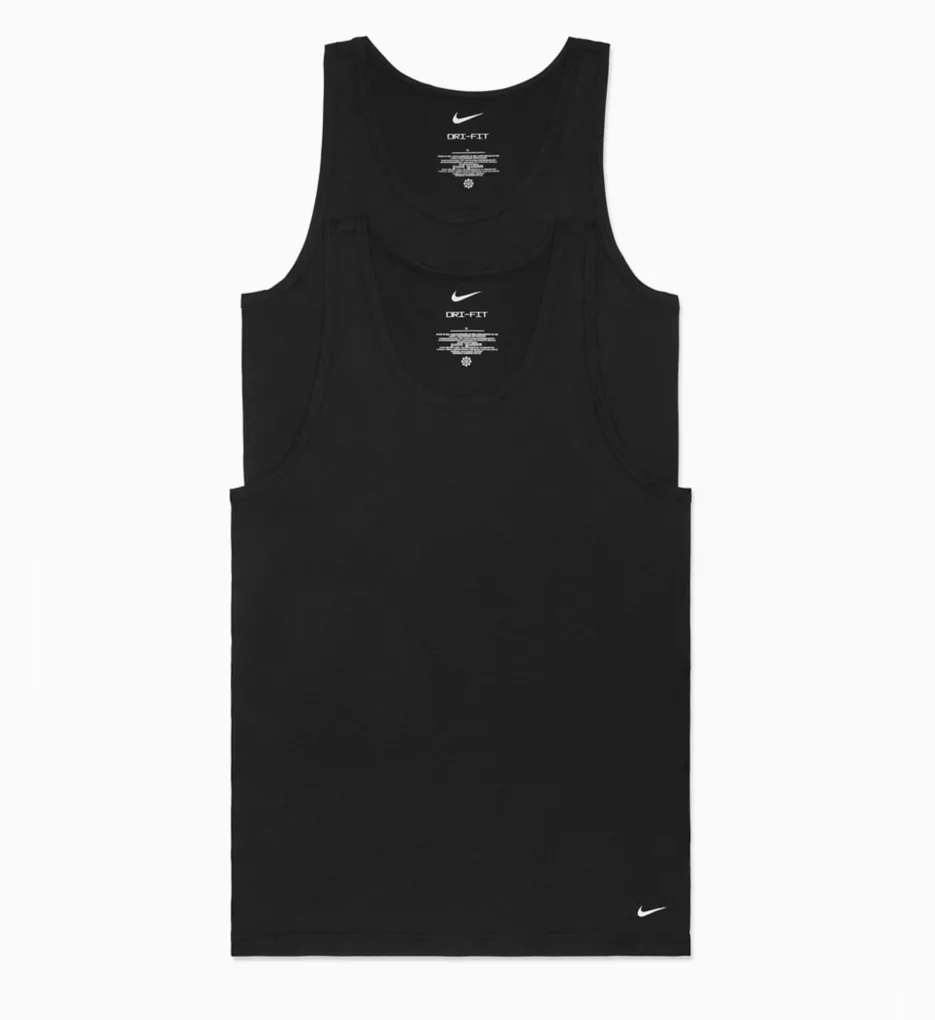 Dri-FIT Reluxe Athletic Tank - 2 Pack Black M