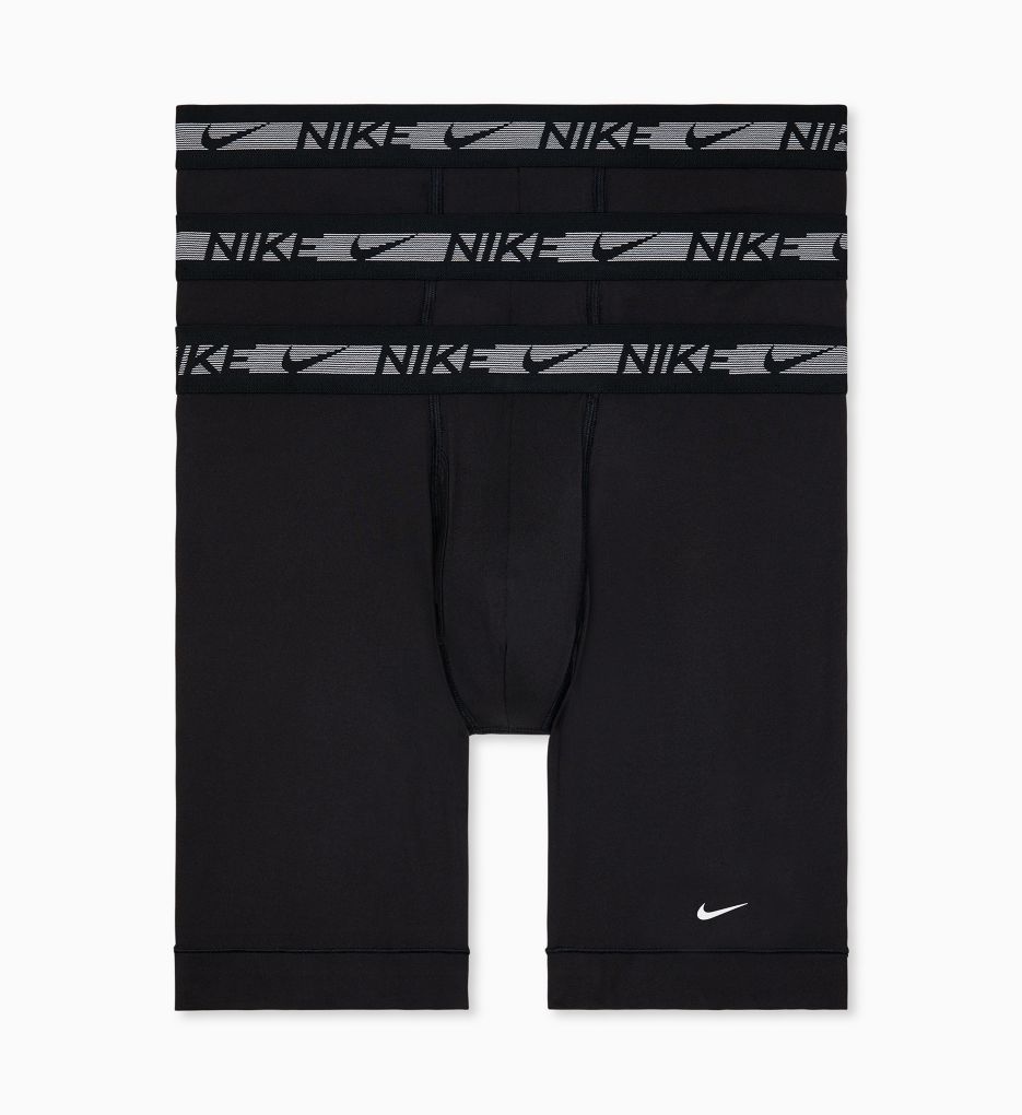 Ultra Stretch Micro Long Leg Boxer Brief - 3 Pack Blk 2XL by Nike