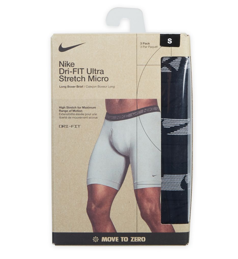 Nike KE1099 Flex Micro Long Boxer Briefs - 3 Pack for sale online