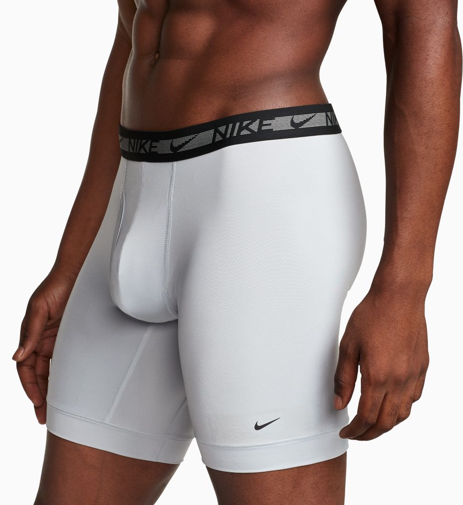 Reebok Men's Tech Comfort Long Length Boxer Brief Underwear, 9 inch, 3 Pack  