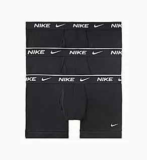 Essential Cotton Stretch Trunk - 3 Pack BLK L
