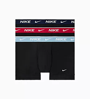 Essential Cotton Stretch Trunk - 3 Pack BLKRLB XL