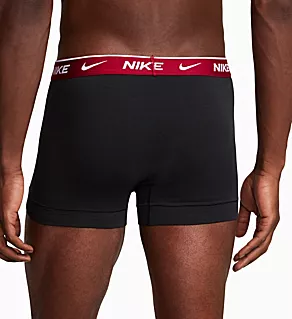 Essential Cotton Stretch Trunk - 3 Pack BLKRLB XL