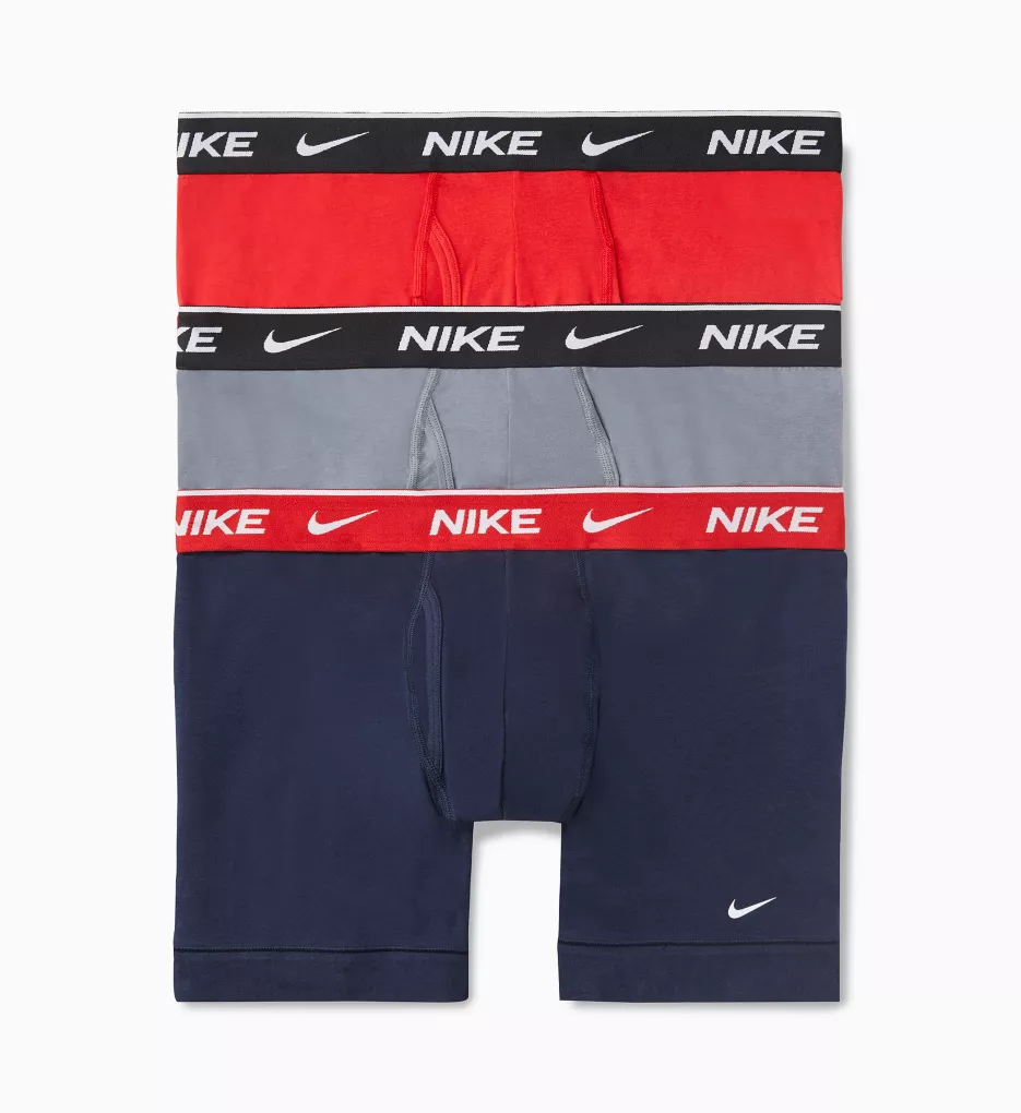 Essential Cotton Stretch Boxer Brief - 3 Pack OBSCGR L by Nike