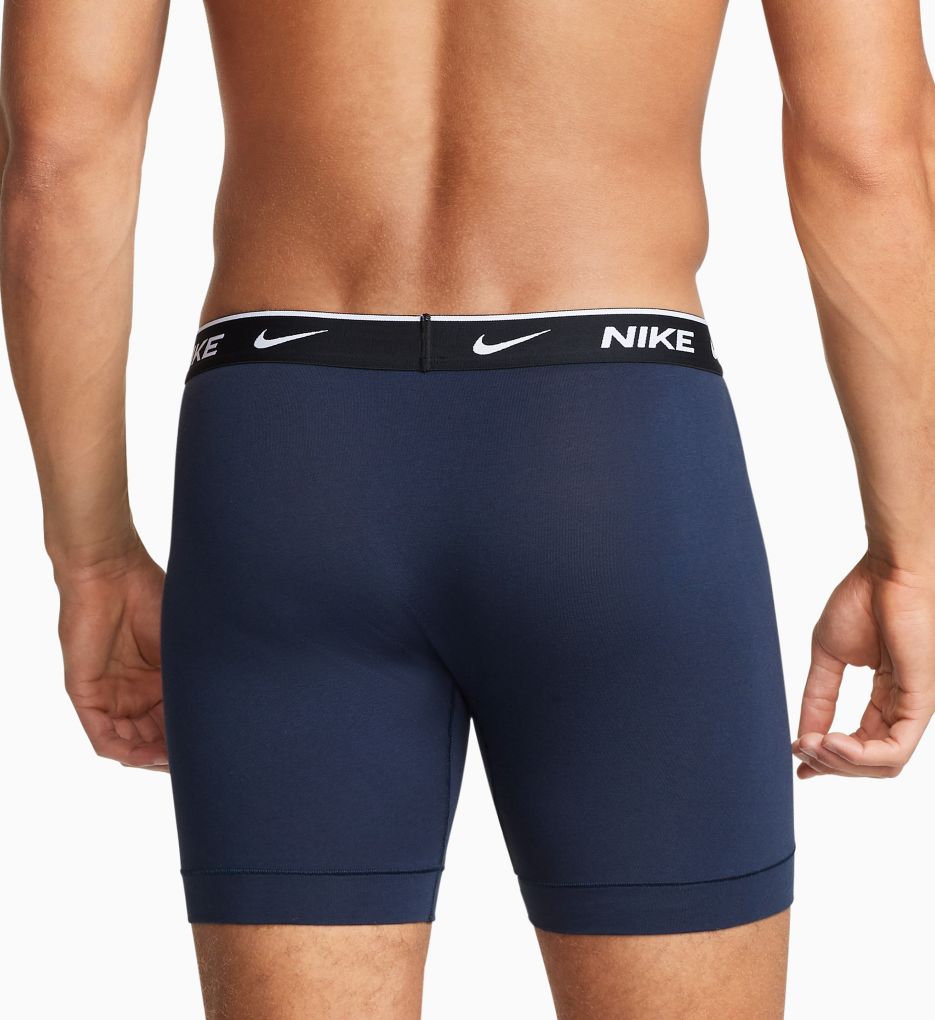 Nike Dri FIT Cotton Stretch Boxer Brief - 3 Pack Obsidian/Royal/Black S  - Image 2