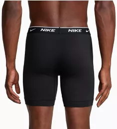 Essential Cotton Stretch Long Boxer Brief - 3 Pack BLK S